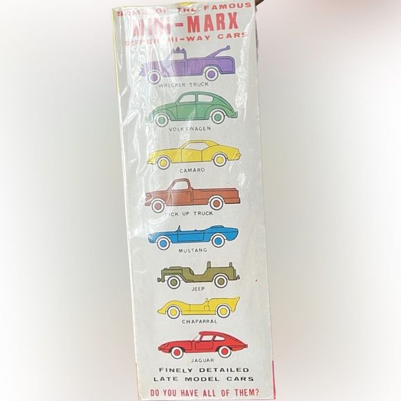 Vtg Mini-Marx Die-Cast Cars SUPER HI-WAY SET. - Picture 2 of 4